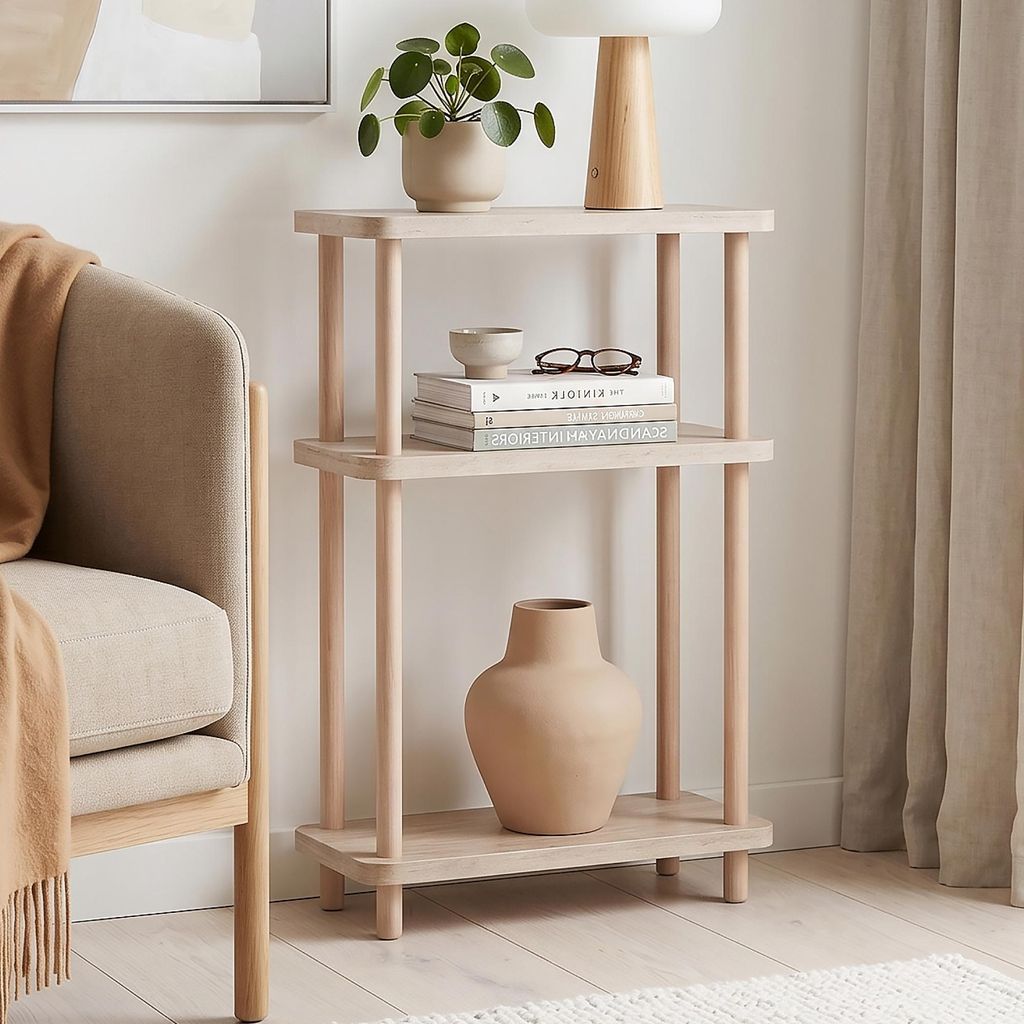 Regał stojący "Nampernu" z 3 półkami, wymiary: 62 x 40 x 18 Zdjęcie produktu 