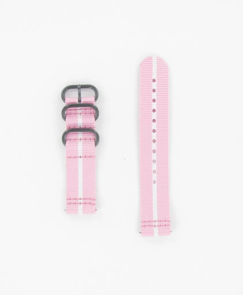 Cinturino Samsung Gear Sport Rosa Bianco Nylon Nato GP-R600 Originale