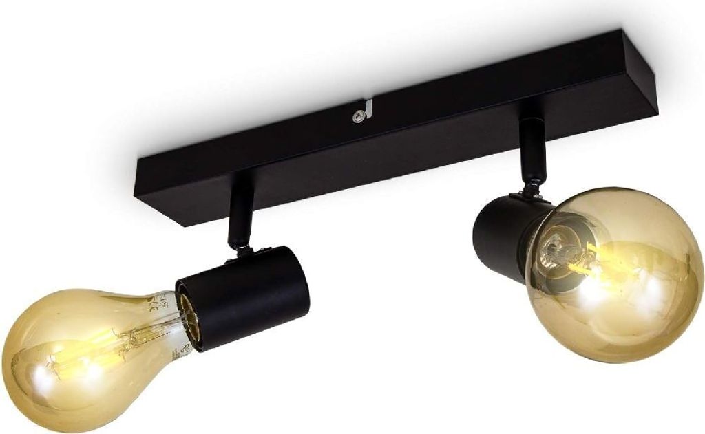 B.K.Licht vintage stropní svítidlo 30x5x11cm průmyslový Obrázek produktu 6