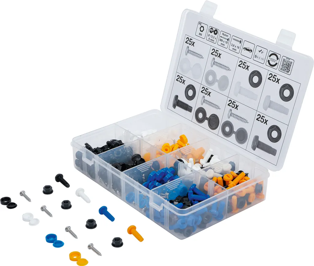 Set Viti e Dadi 400pz con Tappi Estetici | Per Fai-da-Te d'Eccellenza