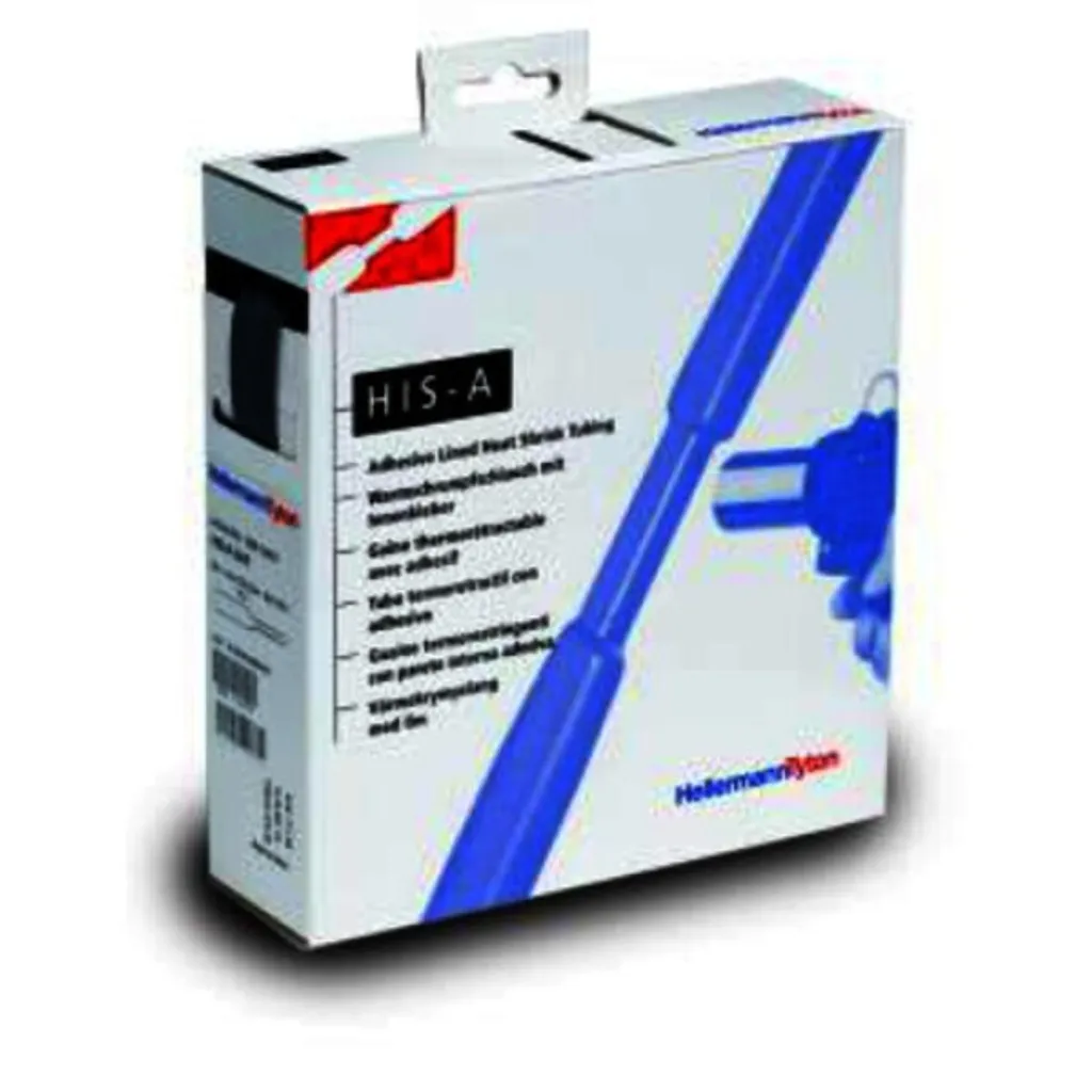 HellermannTyton 308-10900 Guaina Termoretraibile con Colla 9/3 mm - 2