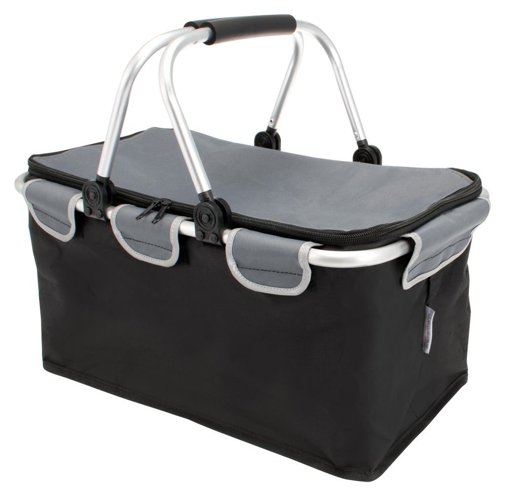 Bremermann opvouwbare boodschappenmand - 25 liter, zwart, Productafbeelding 