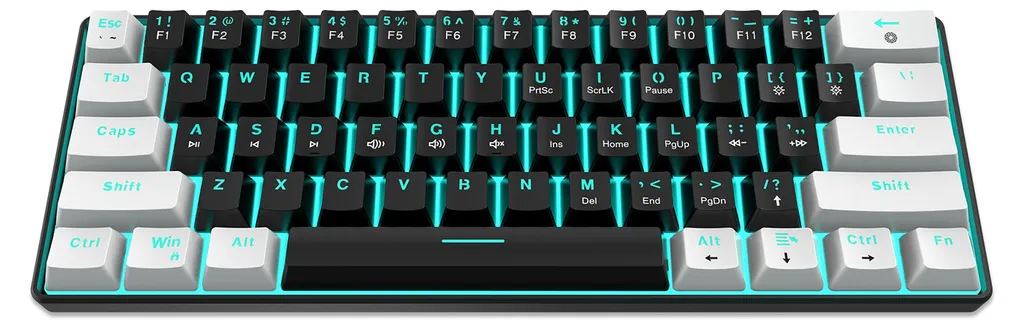Clavier de Jeu Mécanique Compact - Switch Bleu et Rétroéclairage Chroma
