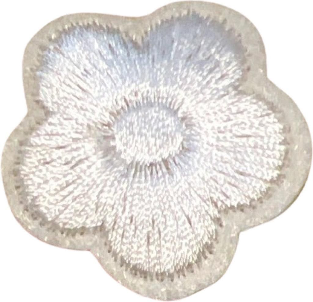 Blumenflicken zum Aufbügeln, cremeweiß