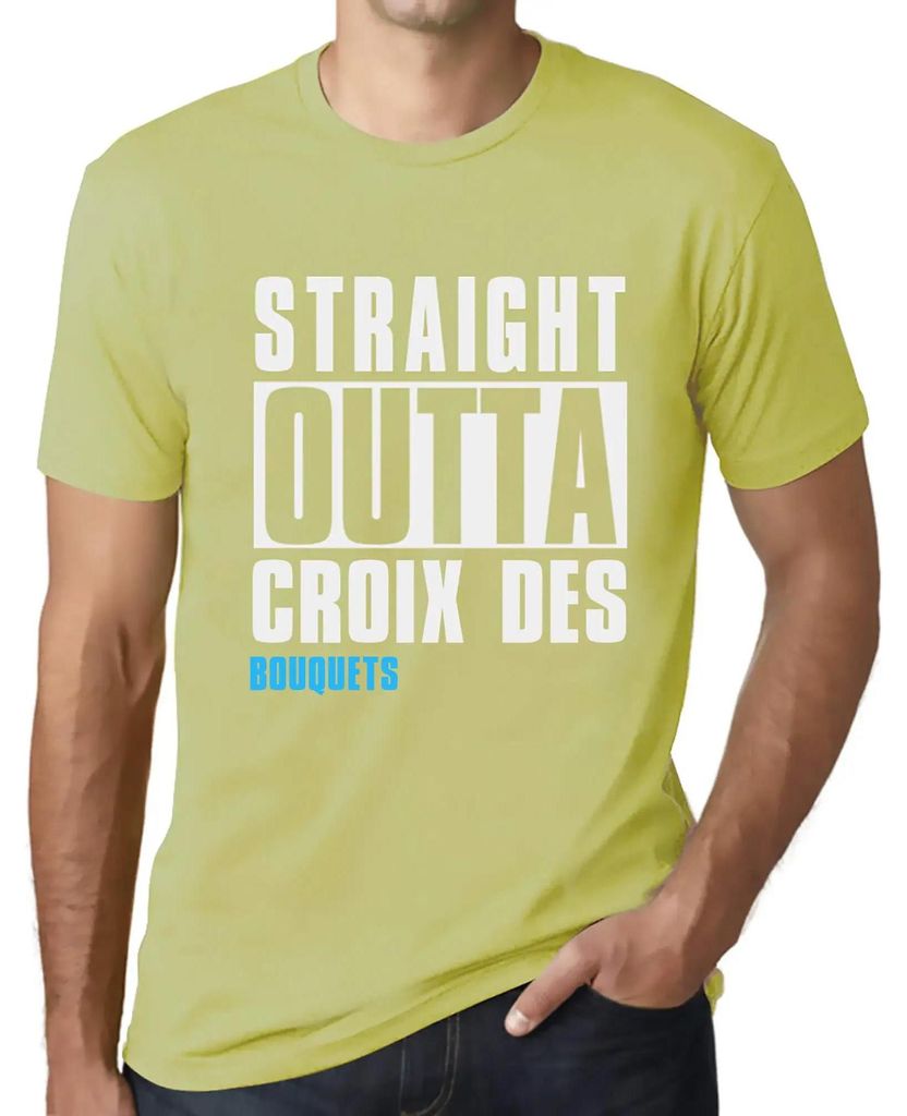 Herren Grafik T-Shirt Direkt aus dem Croix des Bouquets – Straight Outta Croix Des Bouquets – Öko-Verantwortlich Vintage Jahrgang Kurzarm Lustige