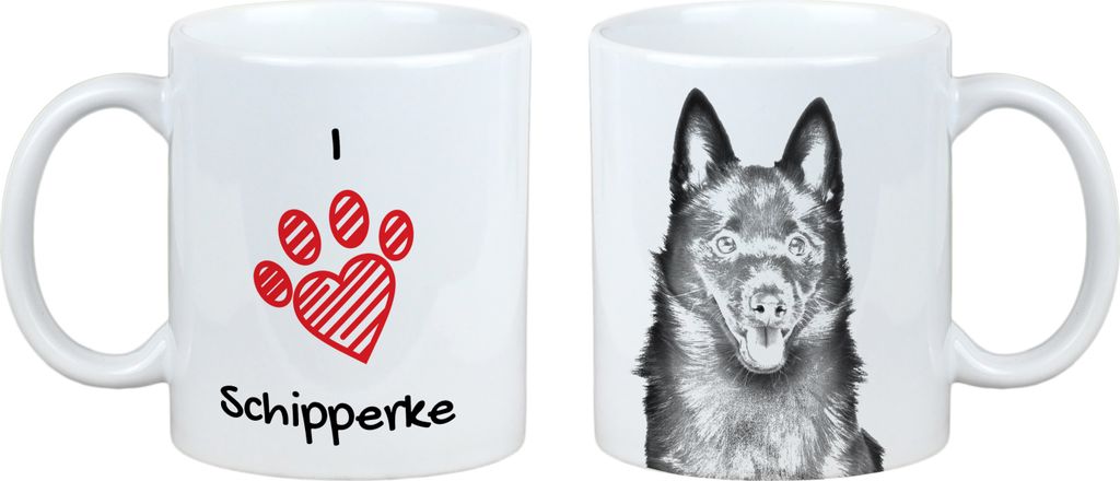 Schipperke - Tasse mit Hund, entzückende Tasse mit Grafik, Geschenk mit Ihrem Foto von der Marke Art-Dog
