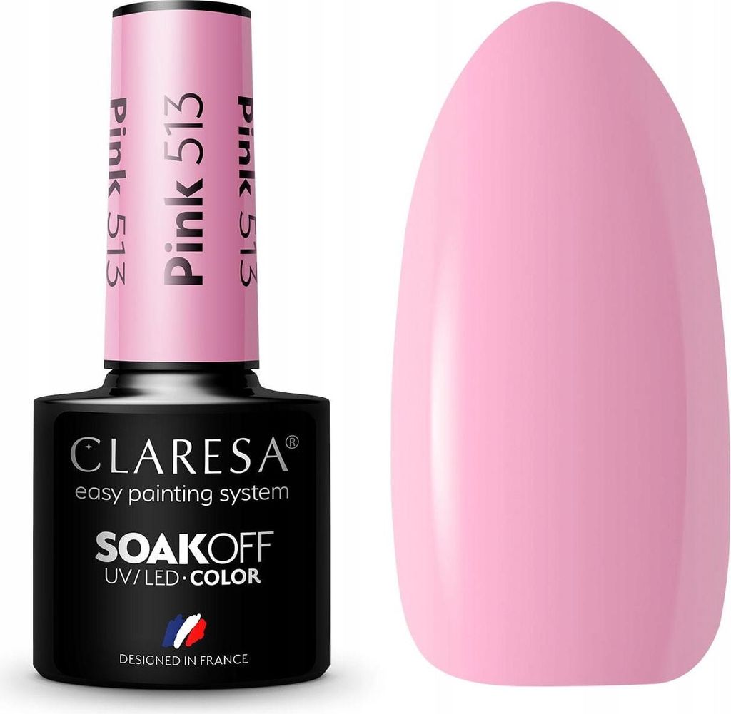 CLARESA Hybrid-Gel-Nagellack ROSA 513 -5g