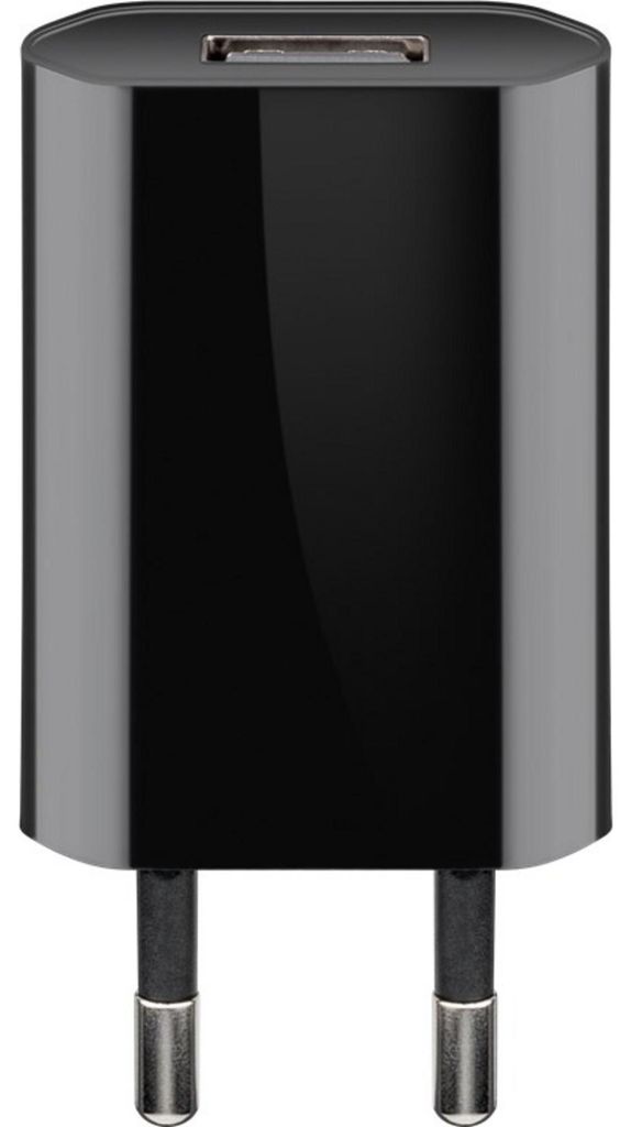goobay Caricabatterie USB 5 W nero (1 confezione morbida) Immagine del prodotto 
