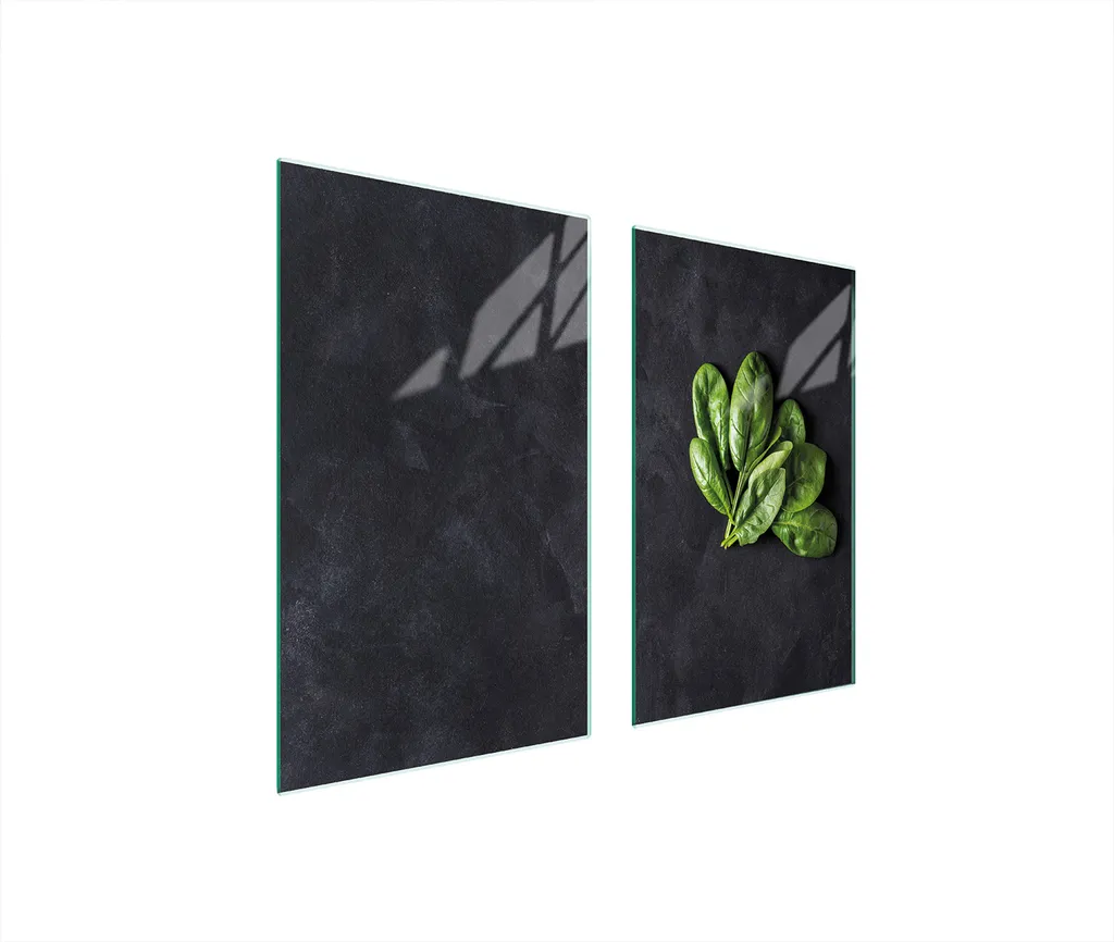 Copri piano cottura 75x52 vetro 2 pezzi ardesia tagliere universale