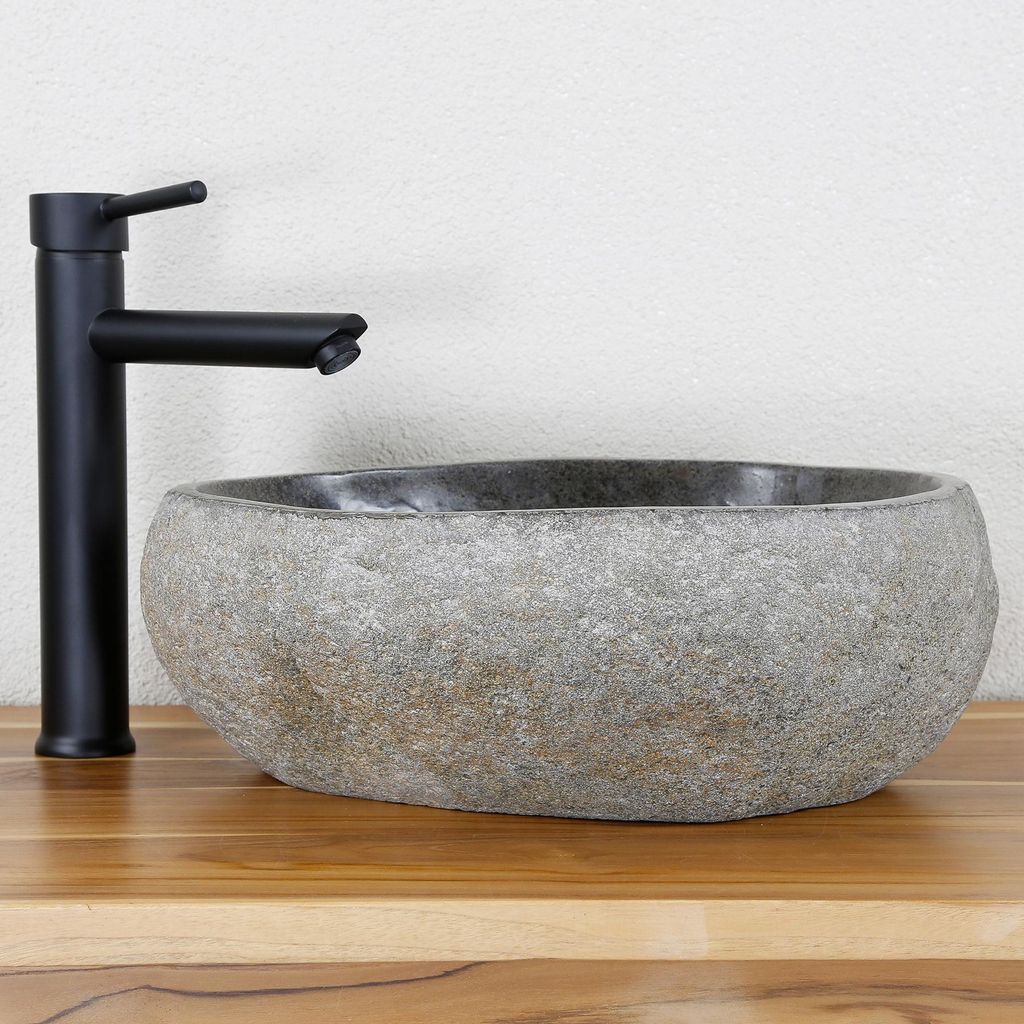 Naturstein Waschbecken Selina oval 40 cm