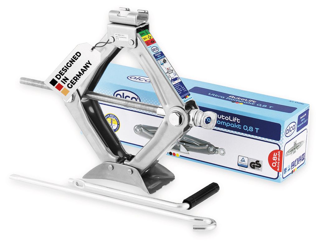 Cric à ciseaux 0,8t, cric compact avec selle rotative, & Image du produit 