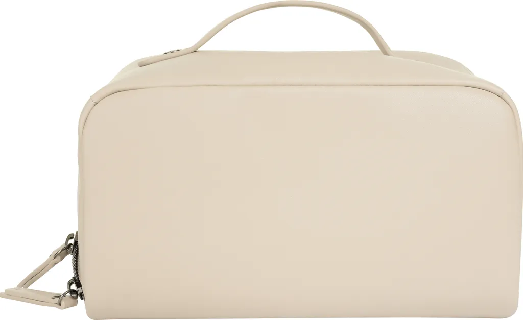 Bugatti Almata Make Up Bag Beige - Trousse da Viaggio Ampia Apertura - 10