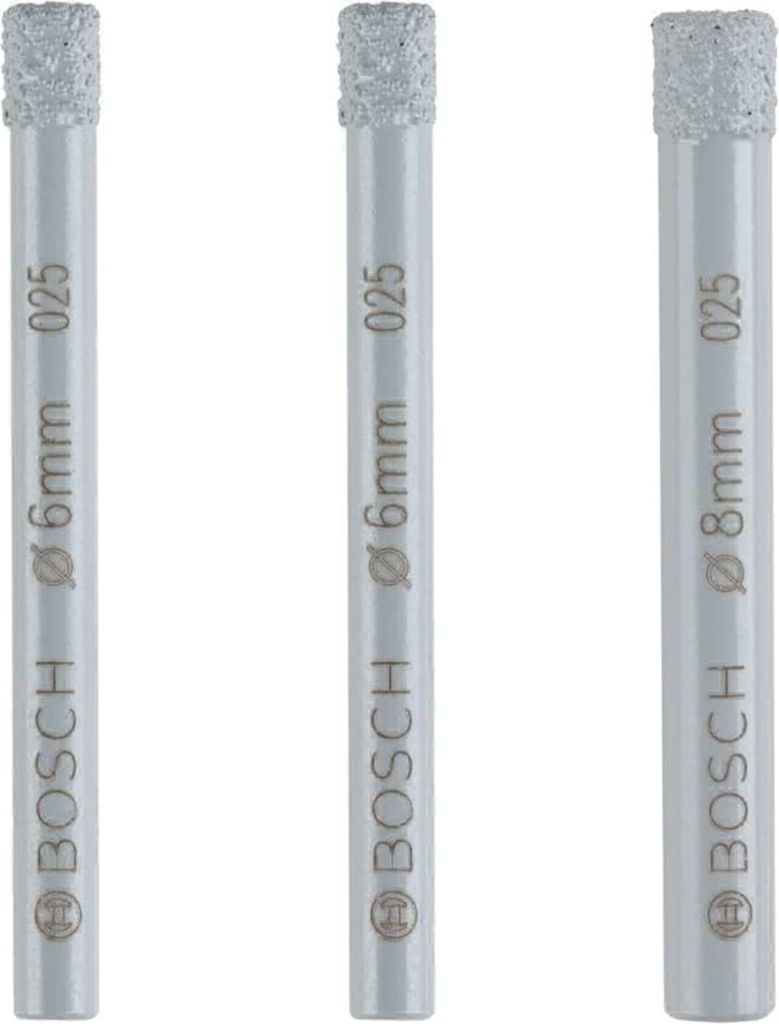 Bosch 2607019881 - Jeu de forets diamantés - argentés Image du produit 