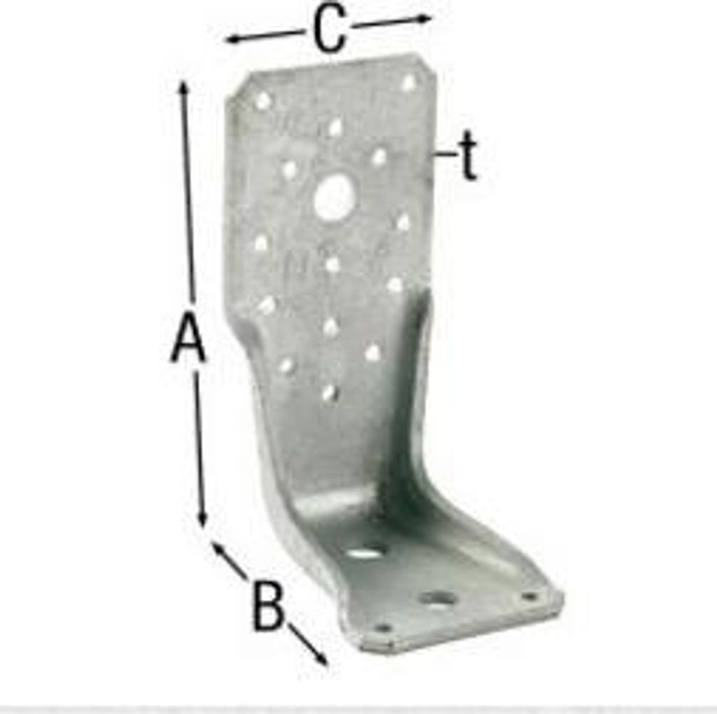 Verstärkter Winkel für Holzrahmen SIMPSON - A285xB85xC65 mm - AKR285X3L