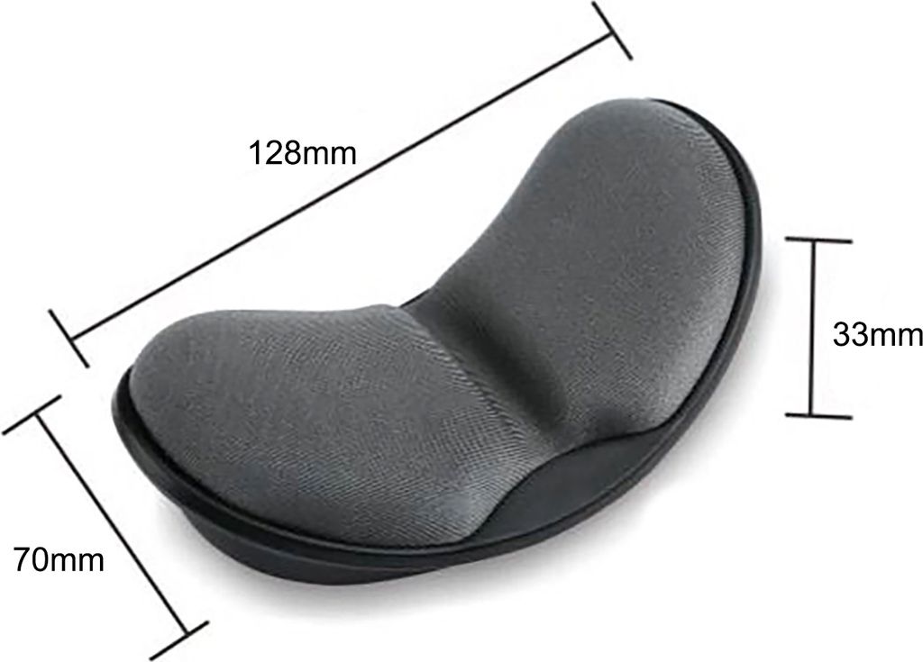 Handgelenk REST PAD Anti-Skid nicht verblüffende ergonomische weiche Computermaus Handlastunterstützung für Büro-Grau