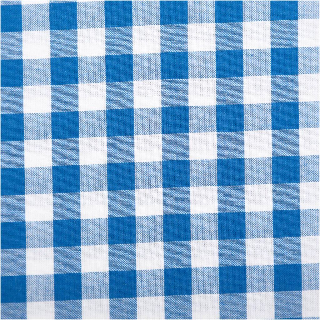 Popeline Meterware Vichy Karos himmelblau weiß 144 cm
