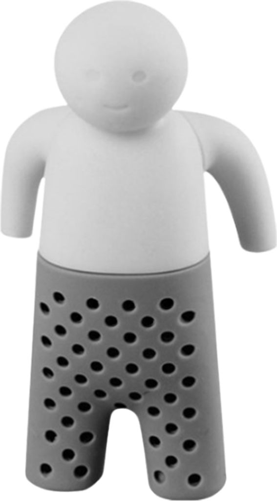 Hängender Silikon-Tee-Ei in Männerform, feinmaschig, lebensmittelecht, für losen Tee, Filter, Teeraum-Küchenzubehör