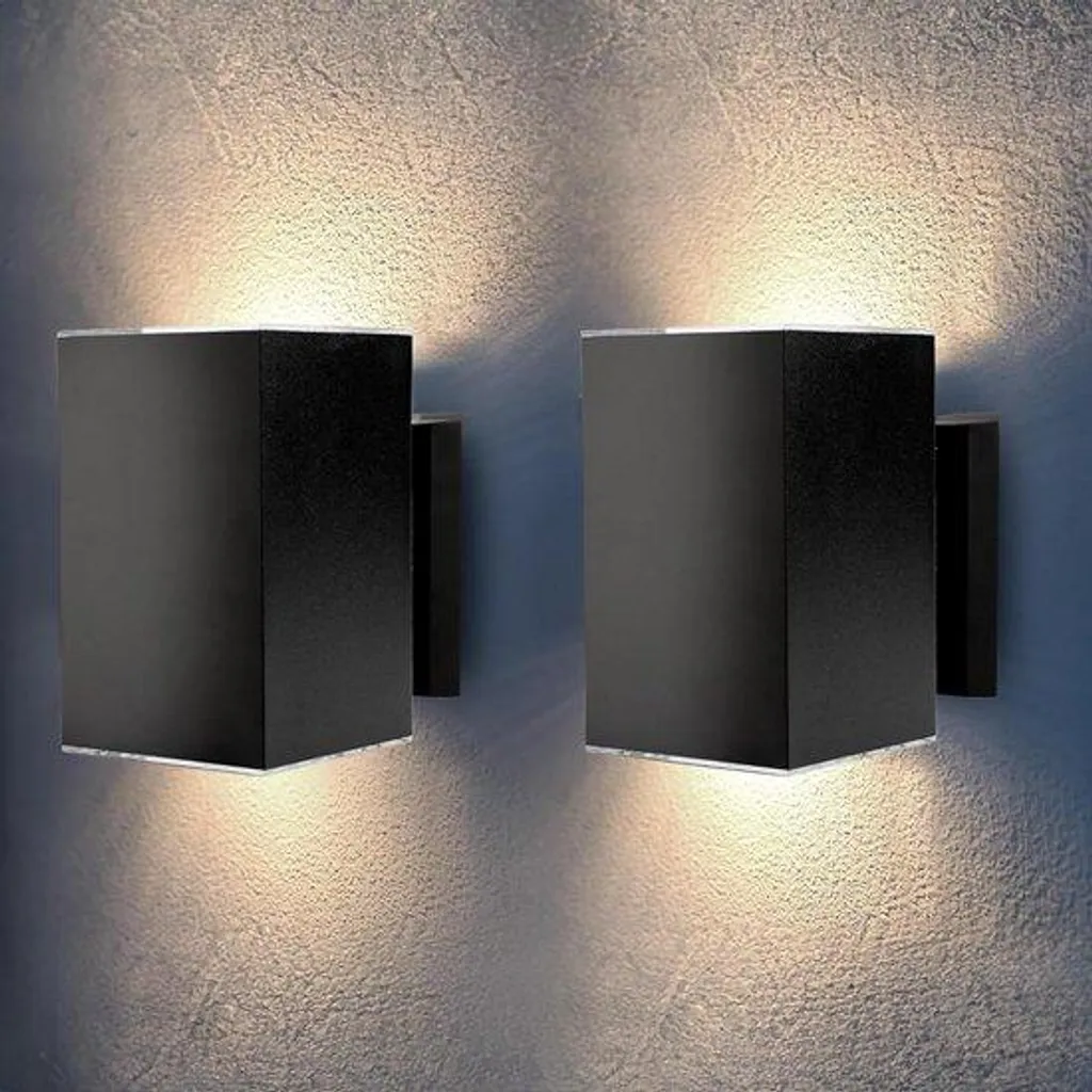 Lampe de jardin solaire étanche IP65 double flux 8 LED haute puissance