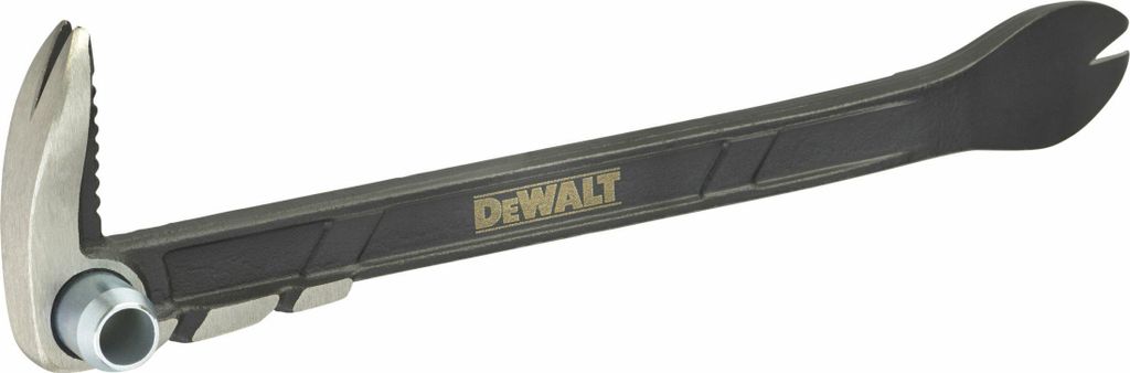 A DeWALT crowbar is shown against a white background.