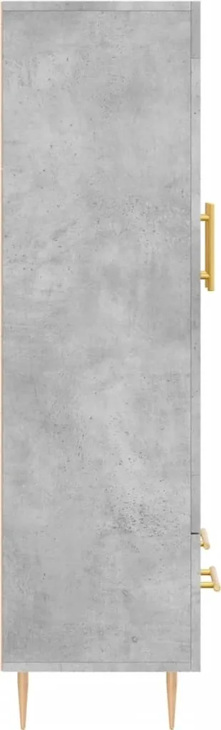 Credenza vidaXL Grigio Cemento in Legno 69,5cm | Robusta e Facile