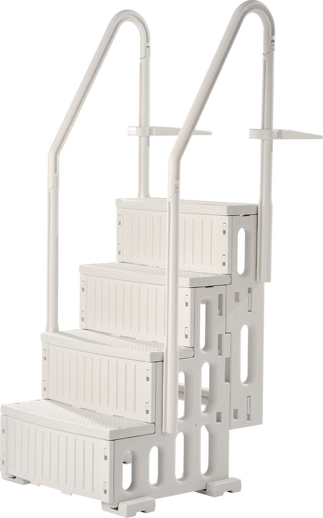 VEVOR Poolleiter, Kunststoff-Pooltreppe mit 2 Handläufen, 4 Produktbild 