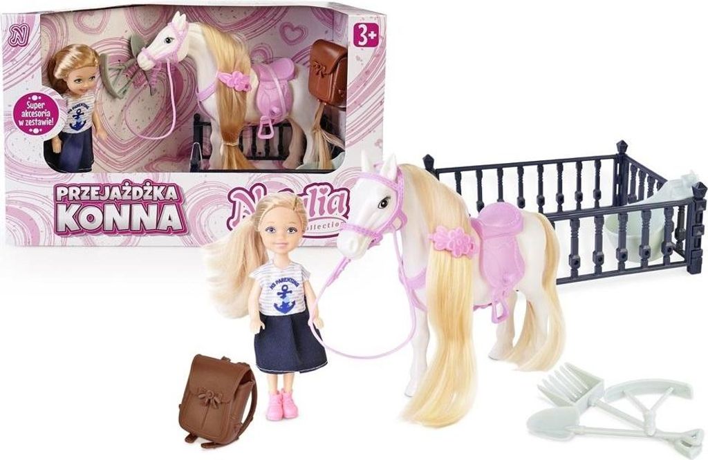 Zestaw lalka 13cm z koniem - Artyk Zdjęcie produktu 