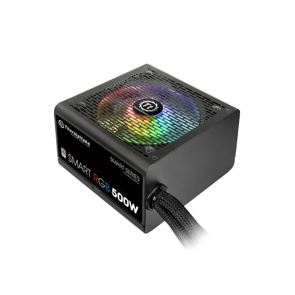 Alimentation 500W Silencieuse Thermaltake Smart RGB 80+ Évite la Surchauffe