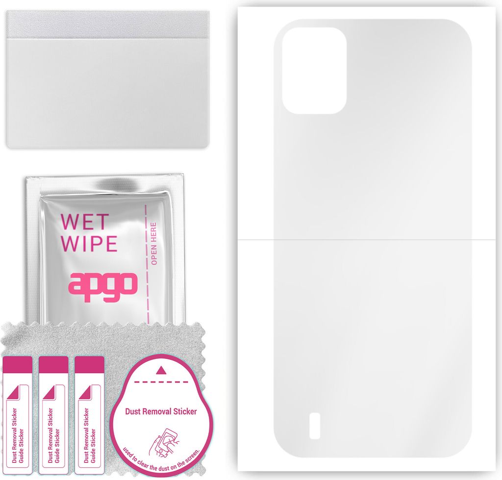 apgo Rückseite Schutzfolie, klar, kompatibel mit Ulefone Note 12P, Hinten Hydrogel-Displayschutzfolie mit Positionierhilfe, kratzfest, einfache Mo...