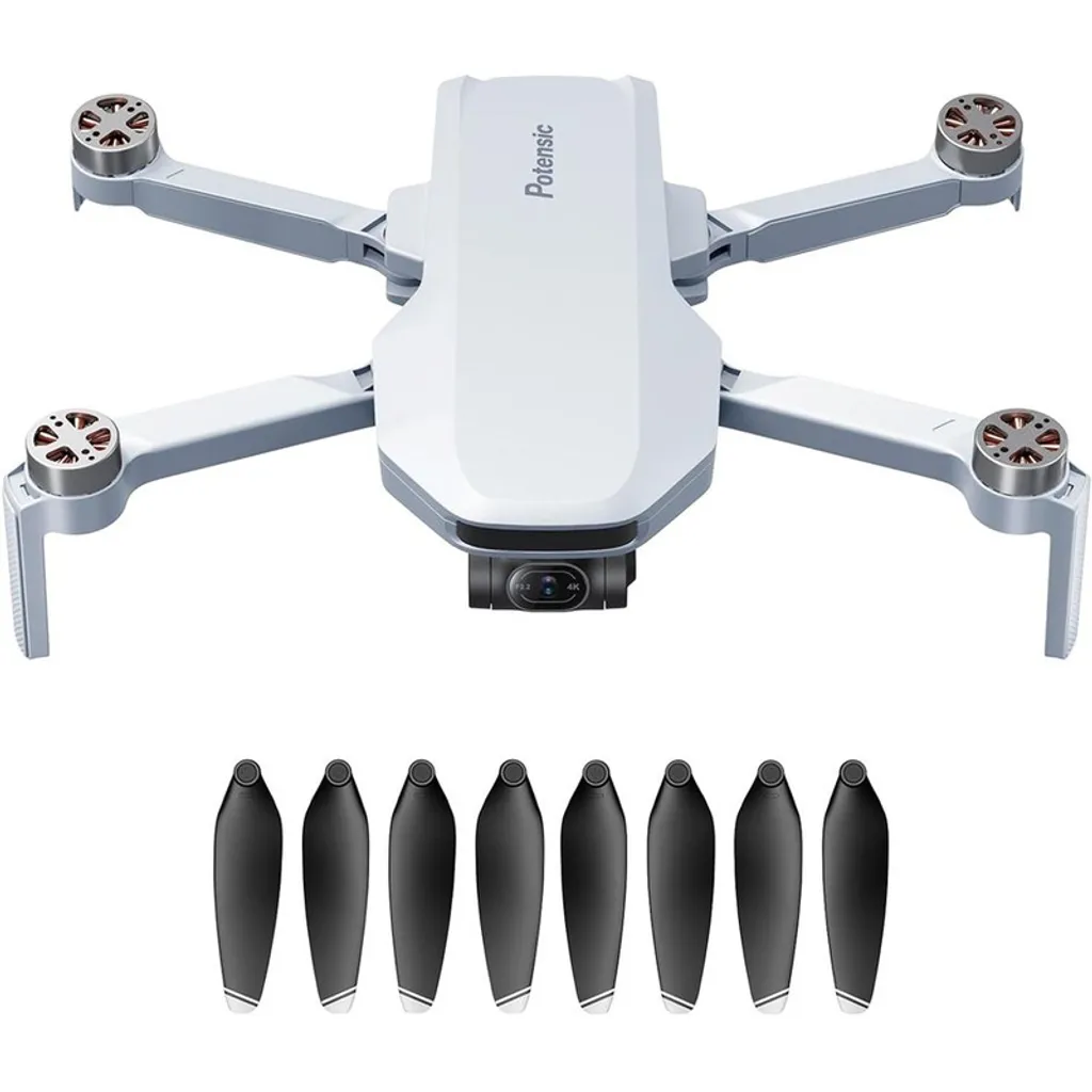 Unité de drone Potensic ATOM 4K seul et pack hélices pour remplacement