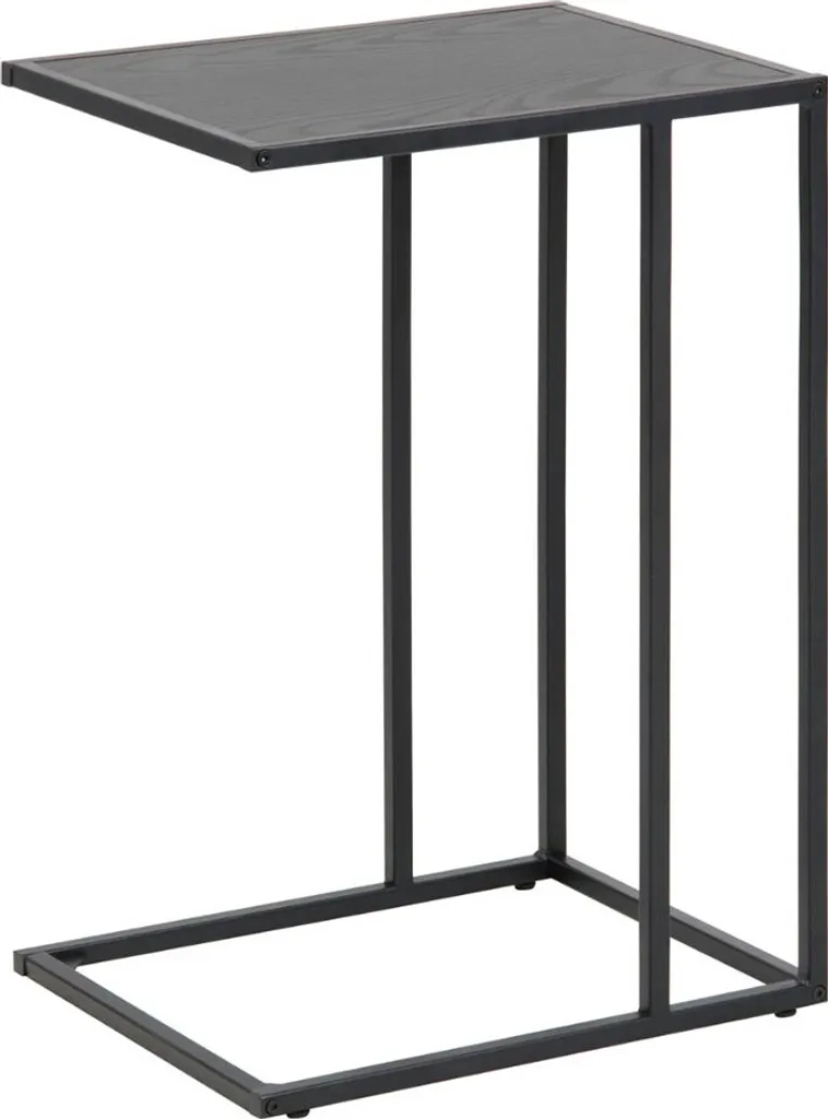 Table d'appoint Chelsea Noir Smuk - Bout de canapé pour salon moderne