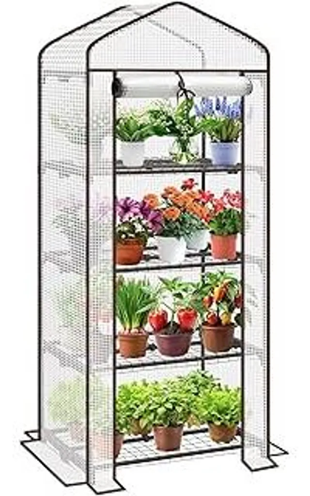 Serra Verticale Sekey 4 Livelli Bianca 160x70x50 cm | Struttura Acciaio