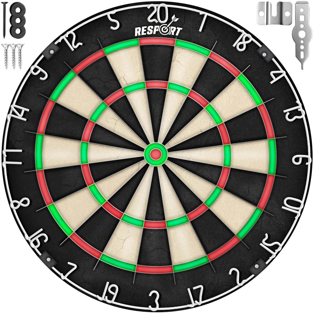 RE:SPORT® Sisal Premium Dartscheibe| Steeldart Dartboard Produktbild 