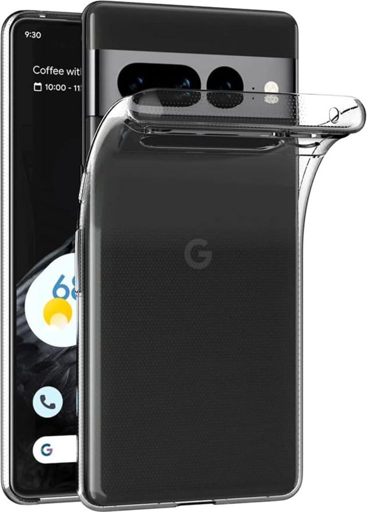 Hülle für Google Pixel 7 PRO - Transparent Handyhülle Kratzfest Schutzhülle Ultra Dünn Phonillico