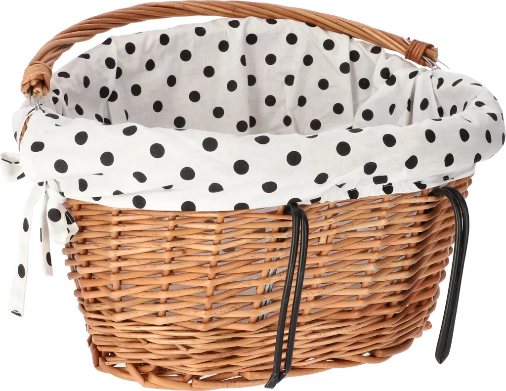 Panier Vélo Amovible en Osier pour Transporter vos Affaires sans Effort