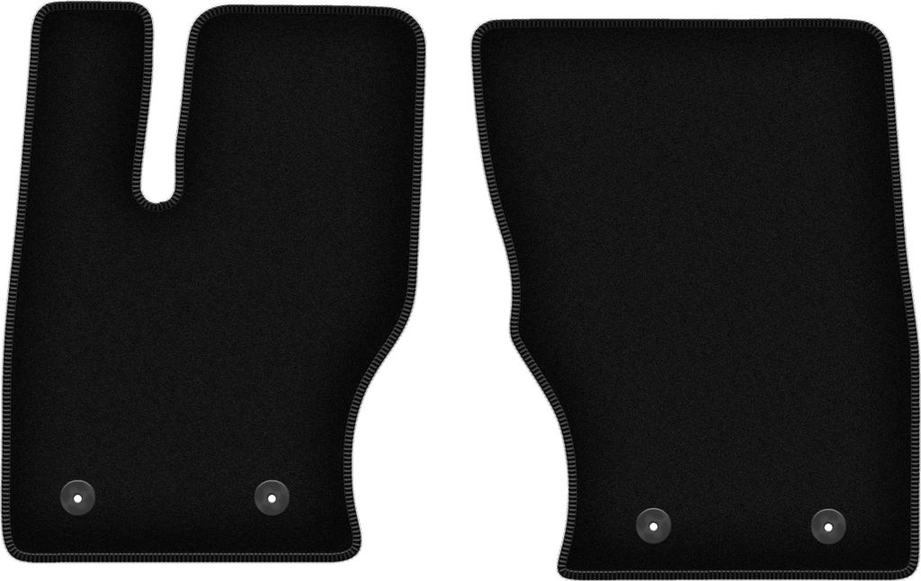 Wielganizator Velours-Autoteppiche vorne – passend für Range Rover Sport II (SUV, Bj. 2013-) – schwarz, passgenau, mit Befestigungen set 2 Stk.