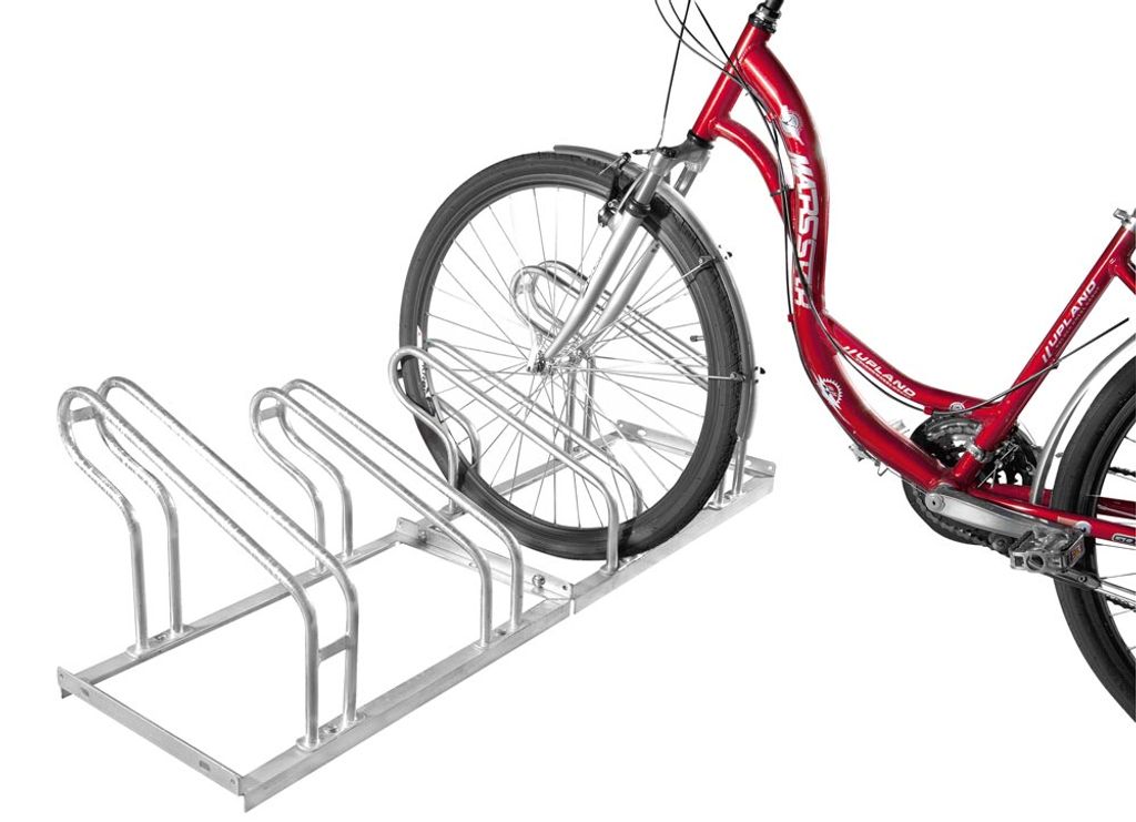 GEWA Fahrradständer Reihenparker Fahrradparker TOP für 2 3 4 5 6 Fahrräder V1 für 4 Fahrräder