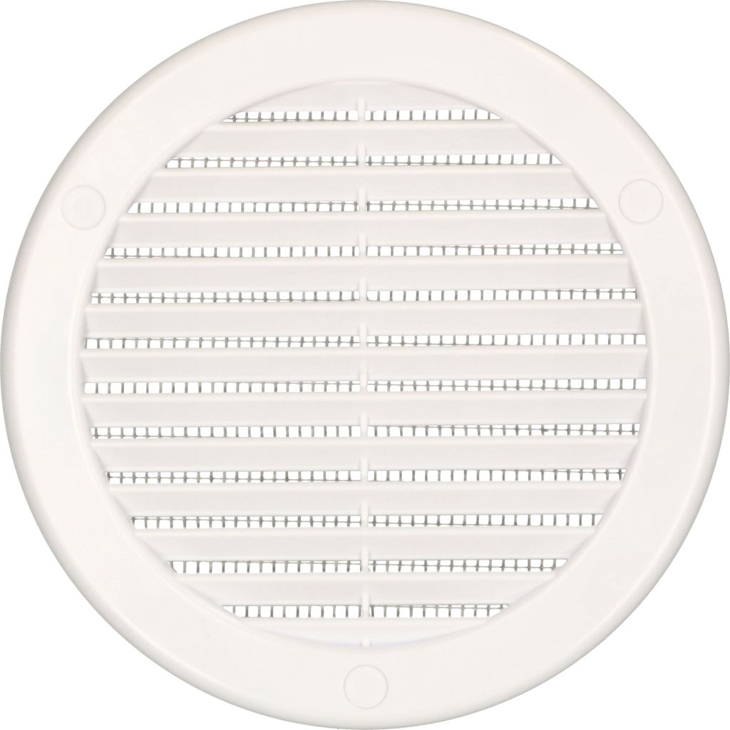 KOTARBAU® Větrací mřížka kulatá ⌀ 125 mm bílá se síťkou Obrázek produktu 