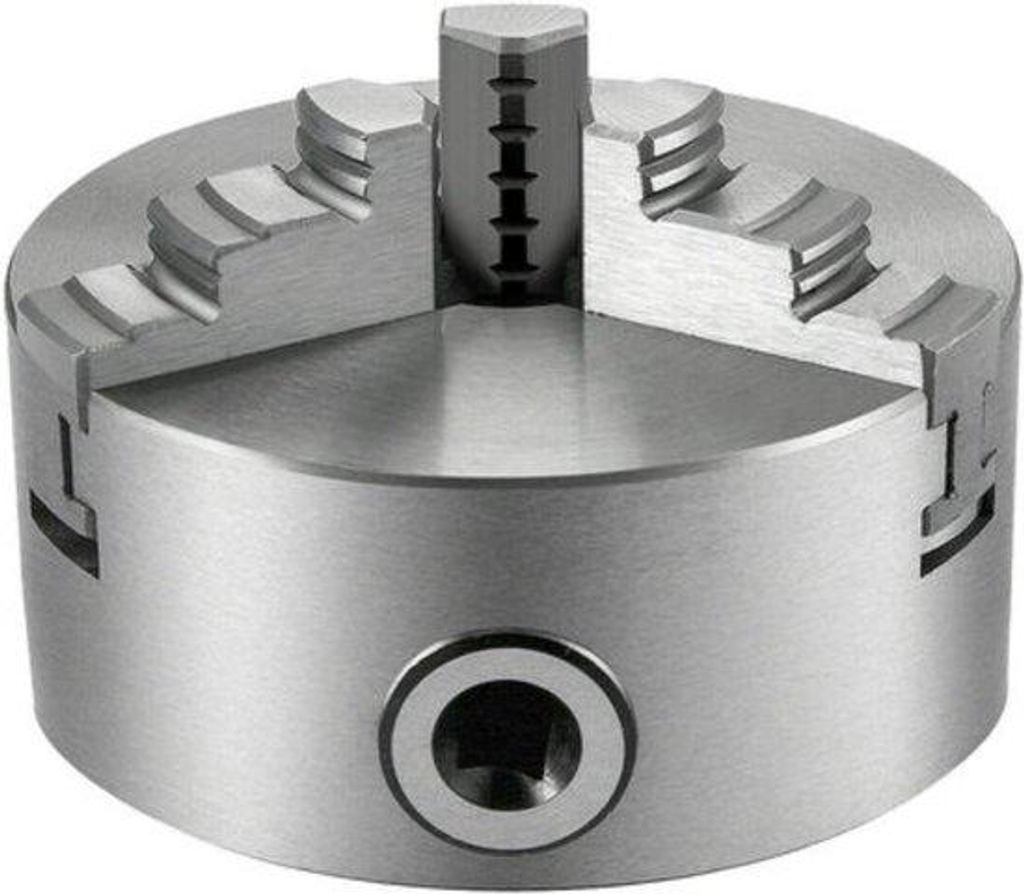 Universal Klauenplatte 160mm - Sägen, bohren, drehen - Holz und Metall - 3 Zungen - Selbstzentrierend
