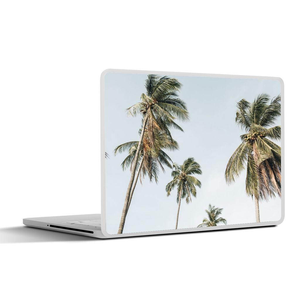 MuchoWow Laptop Aufkleber Sticker Cover Palmen - Sommer - Tropisch 25x18 cm - Laptop-Deko