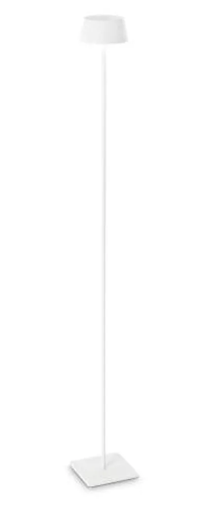 Lampadaire de Jardin LED Design Blanc 3000K en Métal et Protection IP54