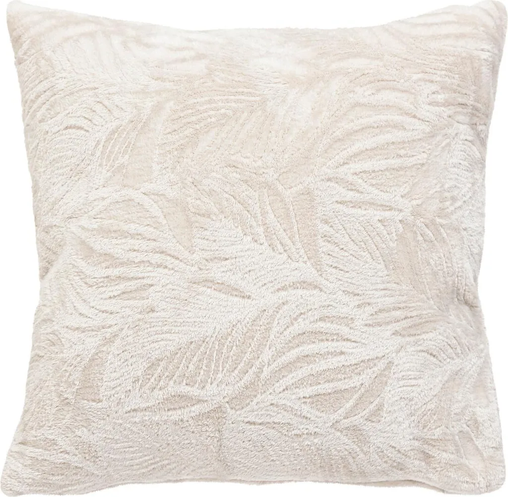 Coussin décoratif RYO à motif feuilles 40x40 cm - Finition soignée