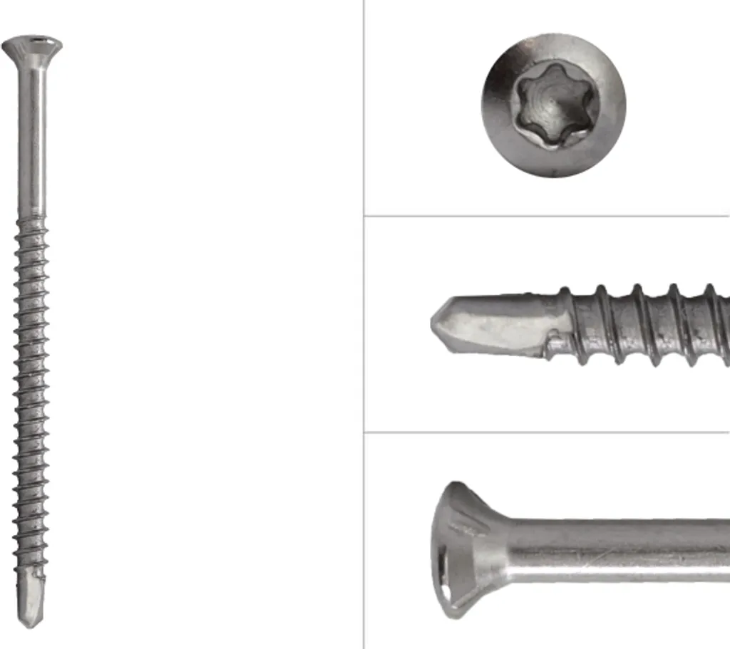 Viti Fermavetri Inox 3,2x40 Torx 10 - Finitura Invisibile Premium 200pz