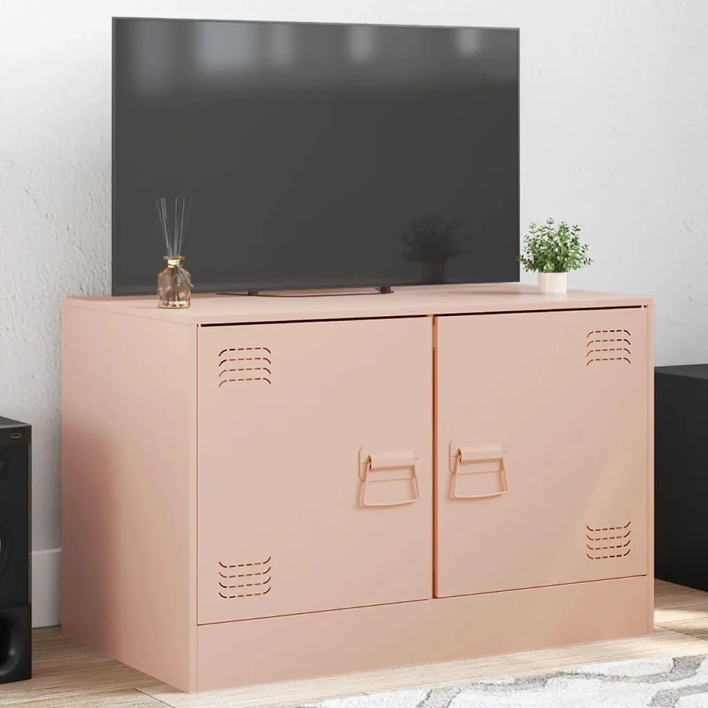Maison Exclusive - Mobile TV Rosa 67x39x44 cm Acciaio