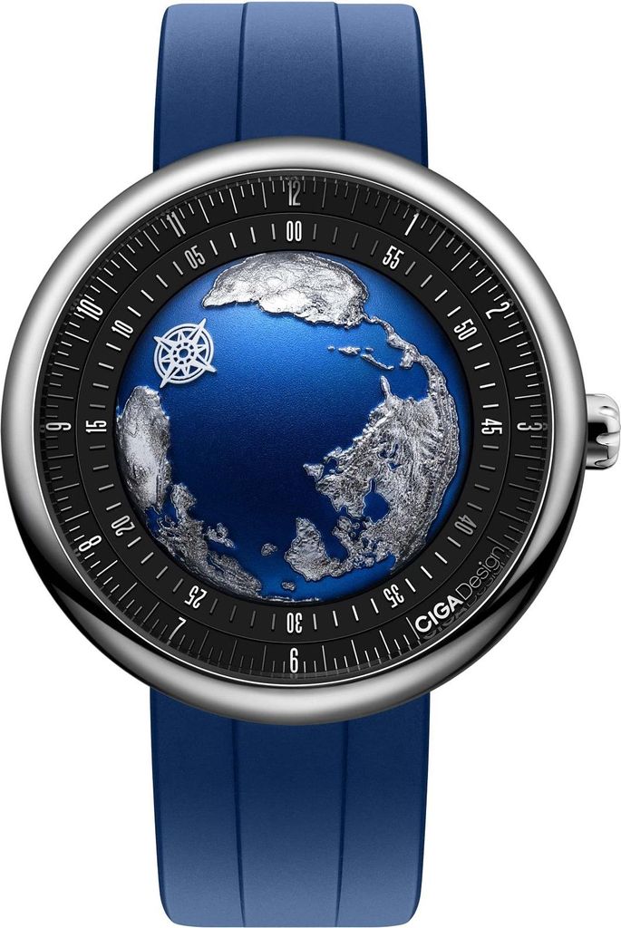 Herrenuhr Ciga Design U Serie Blau Planet Atlantic Titanium Produktbild 