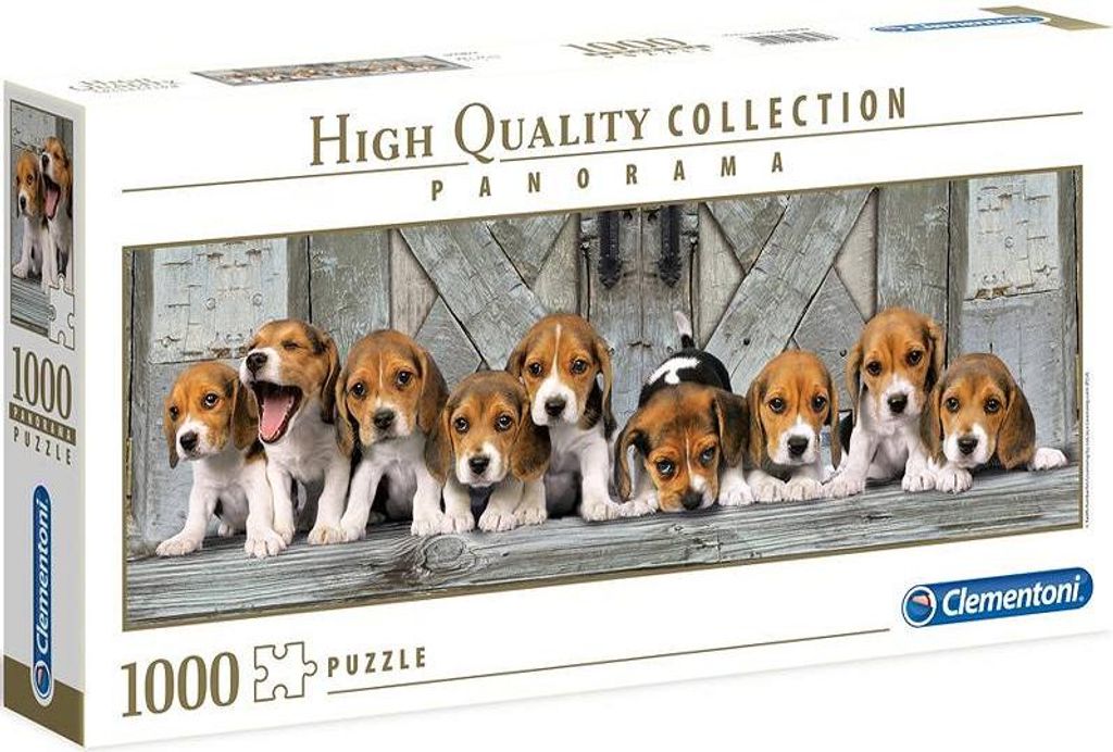 High Quality Panorama - 1000 Teile Puzzle NP - Beagles Produktbild 