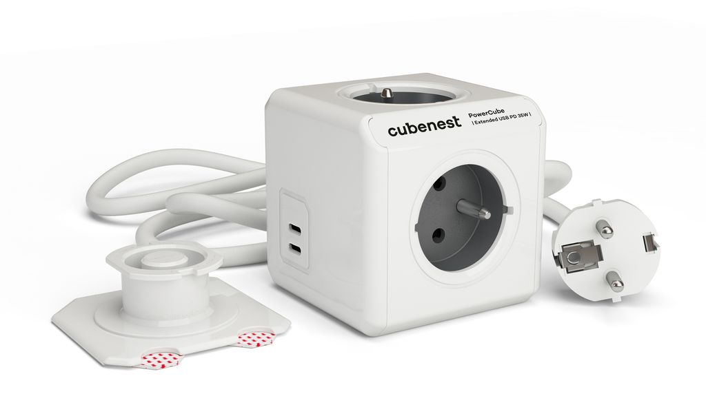 PowerCube Cubenest Extended USB C+C PD 35 W, cavo da 1,5 m Immagine del prodotto 