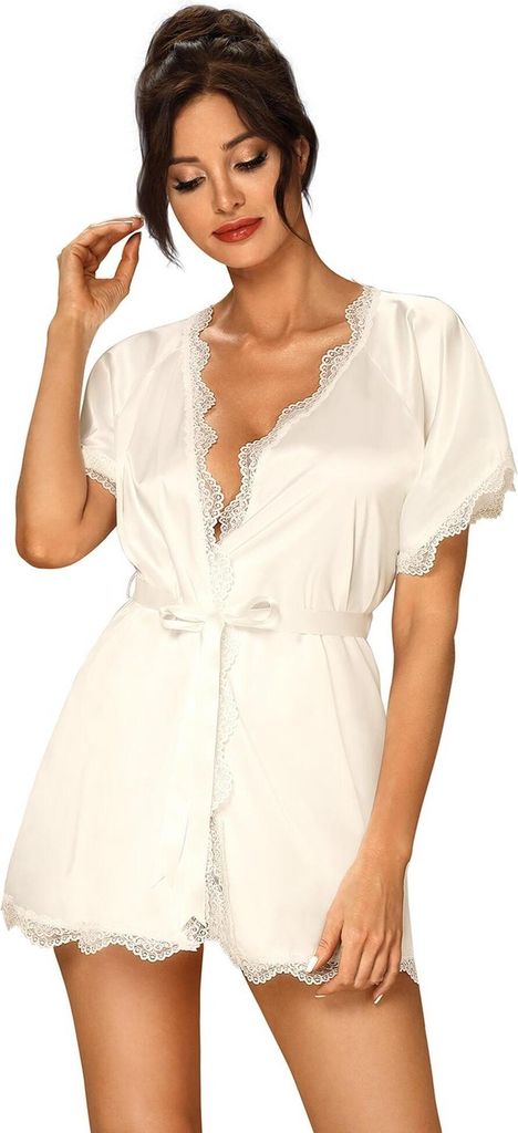 Obsessive - OB Prima Neve peigNoir - white L/XL