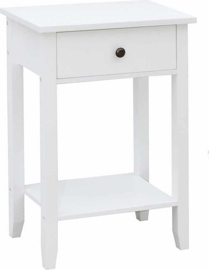 Mała szafka z szufladą do łazienki biała 42x34x76 BR8We Zdjęcie produktu 