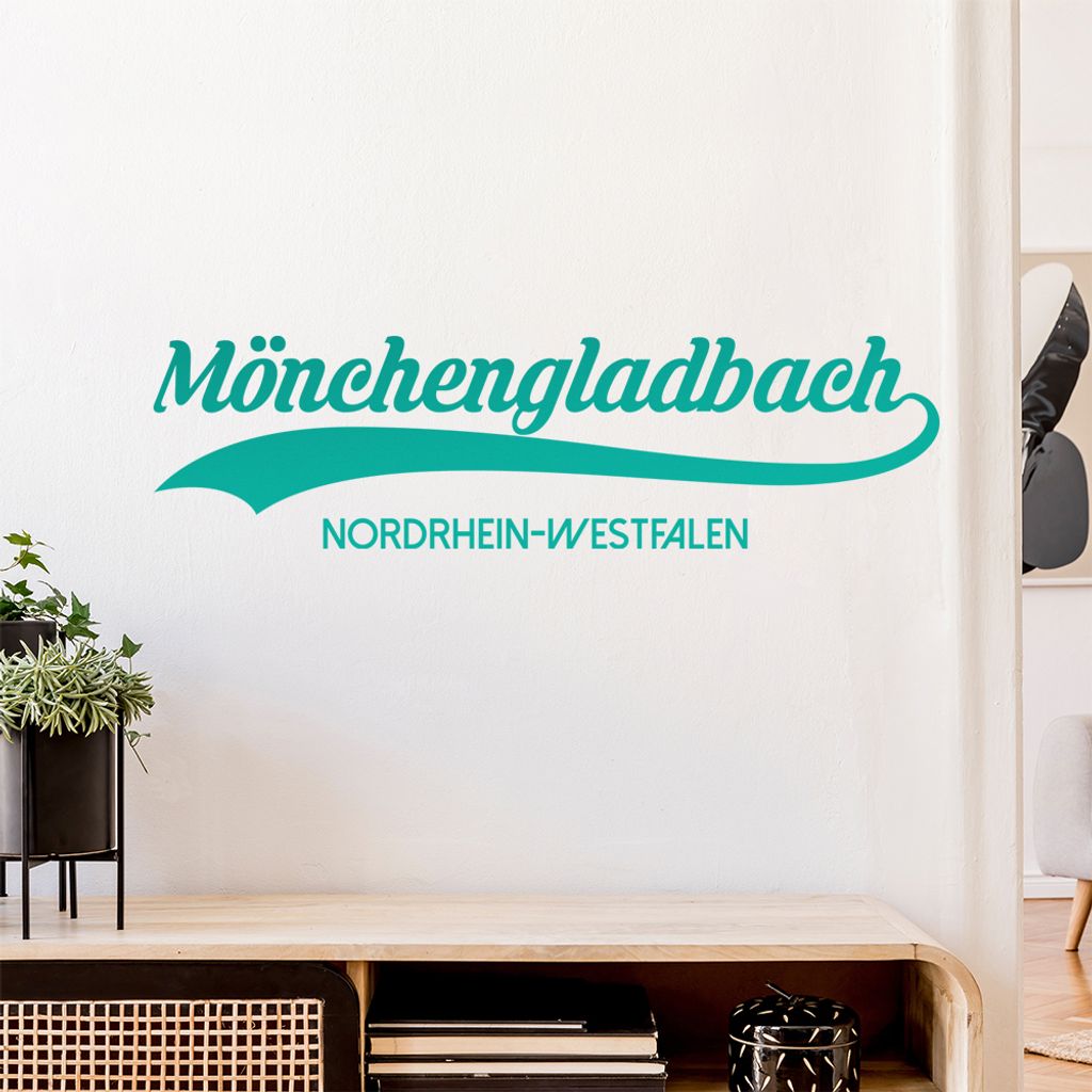 Mönchengladbach NRW Wandtattoo Wandaufkleber Wall Sticker - Dekoration, Küche, Wohnzimmer, Schlafzimmer, Badezimmer