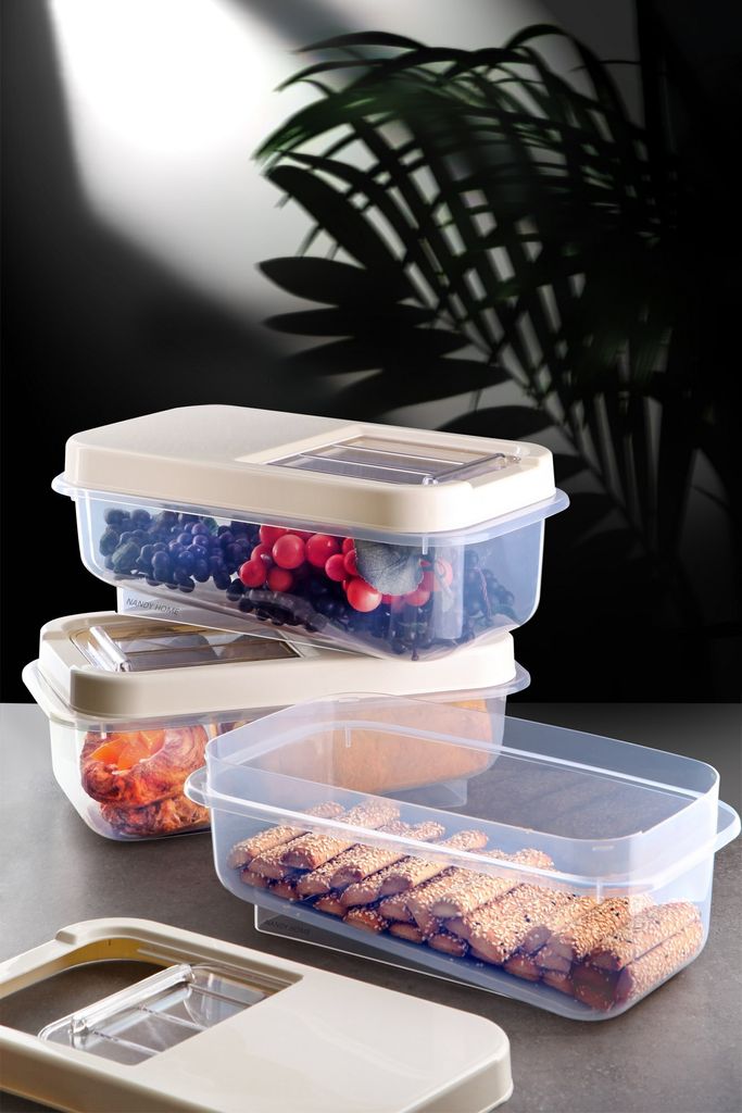 Hermia Concept, MULBEI03-5, Aufbewahrungsbox-Set (3-teilig), 100 % KUNSTSTOFF, Creme, 34,5 x 19 x 12,5 cm